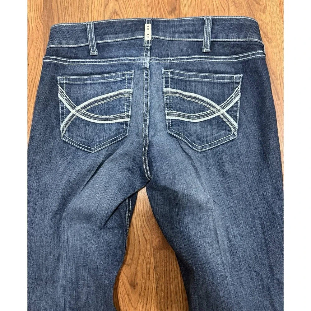 Ariat REAL Jeans Womens 29R Shayla Bootcut Arrow Fit Mid Rise Stretch Western